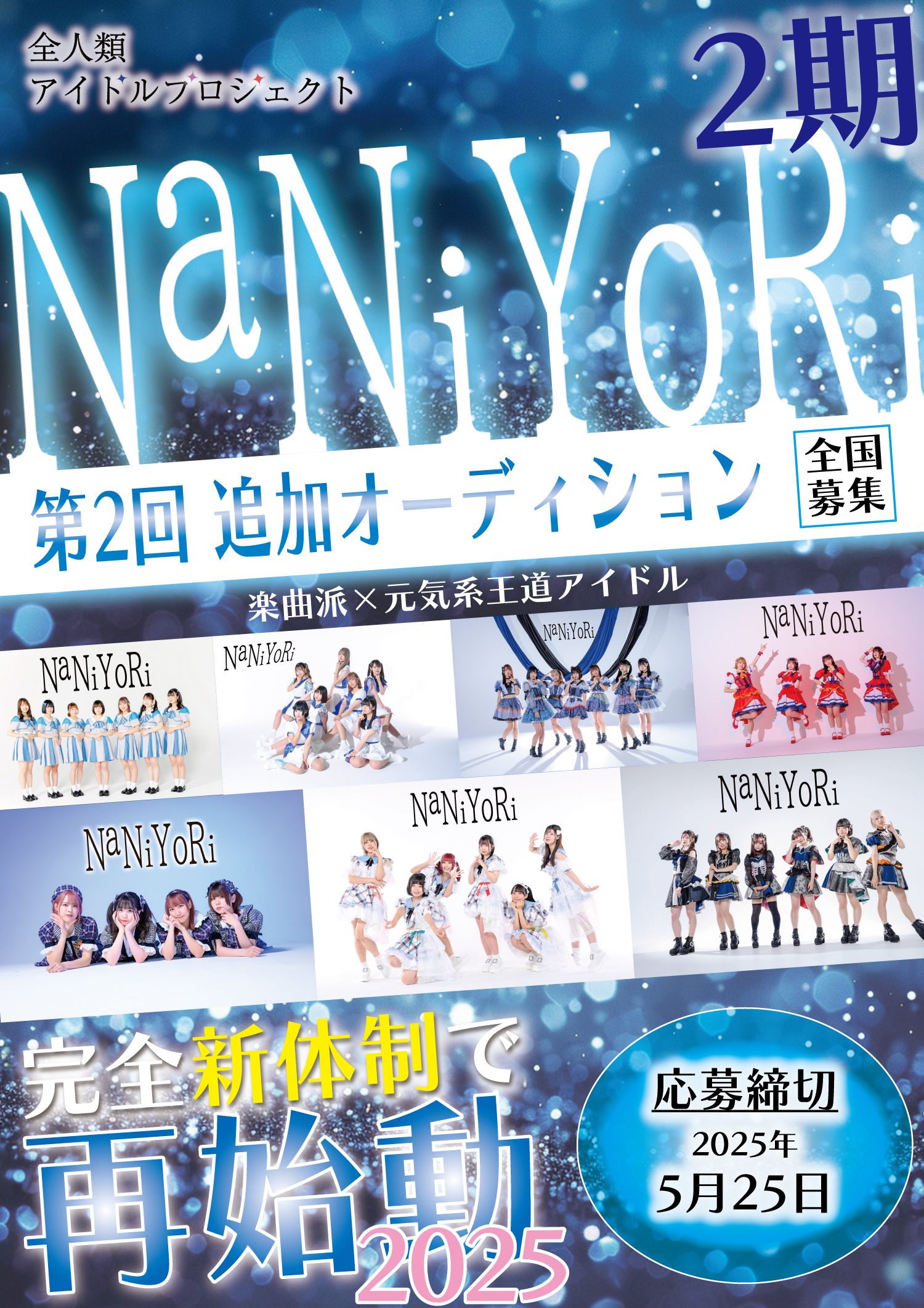 王道元気系アイドル「NaNiYoRi」 新体制オーディション